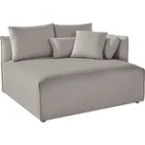 andas Ottomane »Nöre«, kurzes Lounge-Modul - zum Zusammenstellen, Breite 138 cm, Tiefe 128 cm grau