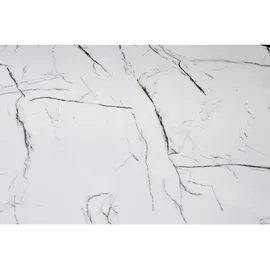 SalesFever Nobile Marmor silber/weiß 110 x 40 x 60 cm