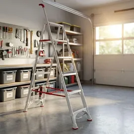 ideoon home Robuste Teleskopleiter 6 Stufen