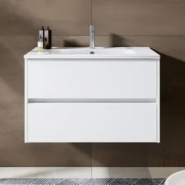 Riho Waschtischunterschrank 2 Auszüge 80 x 52 cm Weiß