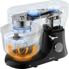 ruhhy Planetenrührgerät 6,2L Schwarz und Silber