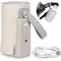 lionelo Thermup Go Plus - bærbar flaskevarmer | Farve Beige_Sand