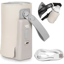 lionelo Thermup Go Plus - bærbar flaskevarmer | Farve Beige_Sand