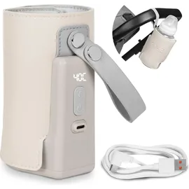 lionelo Thermup Go Plus - bærbar flaskevarmer | Farve Beige_Sand