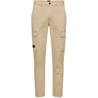 CAMEL ACTIVE CAMEL ACTIVE, Herren, Gr. 36, Länge 36, light beige, Web, Obermaterial: 97% Baumwolle, 3% Elasthan, unifarben, normal lang, Hosen Cargohose, mit Stretch
