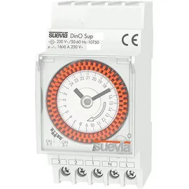SUEVIA SU290132 Zeitschaltuhr für Hutschiene DinO Sup D 230 V/AC Tagesprogramm