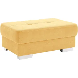 sit&more Hocker Santorini Luxus-Microfaser 99 x 41 x 65 cm Gelb
