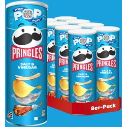 Pringles Salt & Vinegar - 8x 165g