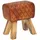 FineBuy Sitzhocker Echtleder 40 x 48 x 27 cm Braun