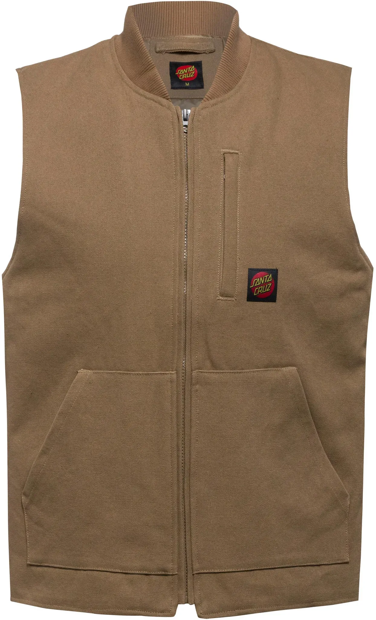 Santa Cruz Classic Label Weste Herren in taupe, Größe L - beige