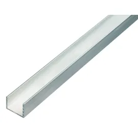 GAH Alberts Alberts U-Profil | Aluminium, natur | 1000 x 30 x 20 mm