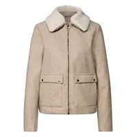 STREET ONE Jacke mit abnehmbarem Kragen Soft Sand Mel.