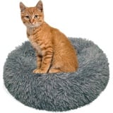 Defactoshop Tierbett Hundebett, Hundekissen in Leinenoptik, Hundekorb, rutschfeste DIA 80 cm