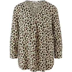 Bluse V-Ausschnitt Peter Hahn beige, 42