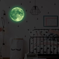 KAMEUN Leuchtsterne Selbstklebend Wandsticker, Sterne und Mond Sternenhimmel Aufkleber Wanddeko, Leuchtsticker Wandtattoo für Kinderzimmer Schlafzimmer