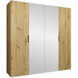 Mirjan24 Drehtürenschrank Malaga 200 x 202 x 52 cm Braun