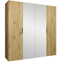 Mirjan24 Drehtürenschrank Malaga 200 x 202 x 52 cm Braun
