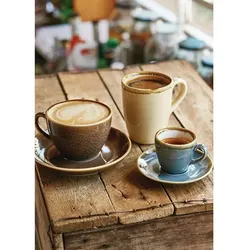 Gastronoble Olympia Kiln Kaffeebecher Sandstein | 34cl | Tassen | 12 Tassen