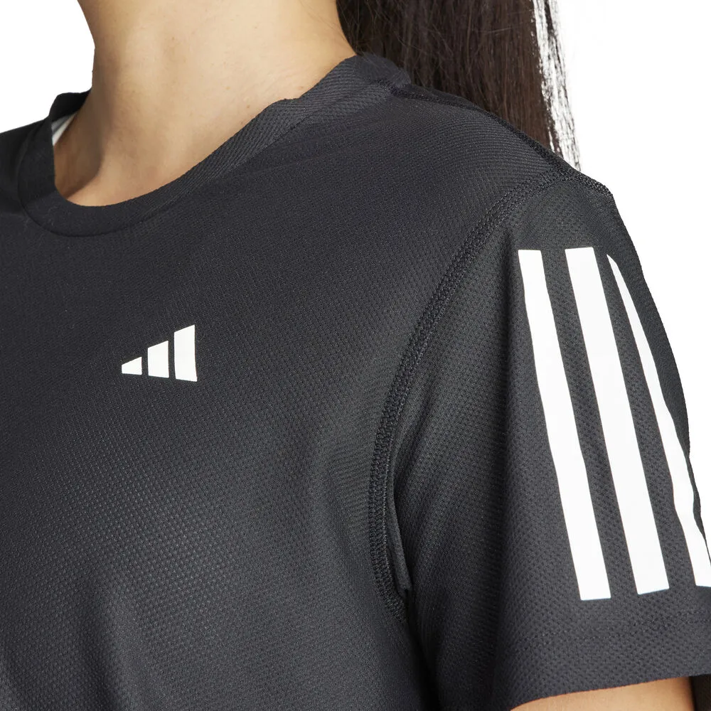 adidas Own The Run B Tee Laufshirt Damen - Schwarz, Größe XS (auch verfügbar in S)