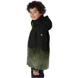 KILLTEC Jungen Skijacke/Funktionsjacke mit Kapuze und Schneefang KSW 383 BYS SKI JCKT, schwarz, 164, 42096-000