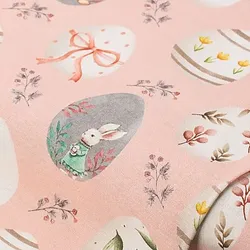 Dekostoff Vintage-Ostereier "Lorena", rosé-color