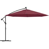 vidaXL Ampelschirm Ø 350 cm Bordeauxrot