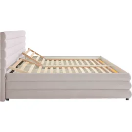 LeGer Home by Lena Gercke Polsterbett "Maylis", beige (creme), B:192cm L:211cm, 100% Polyester, LEGER HOME BY LENA GERCKE, Betten, Polsterbett ohne Bettkasten Polsterbett, wahlweise mit und ohne Matratze und Lattenrost, auch in 200cm Breite