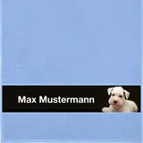 Erwin Müller Handtuch mit Namen - personalisiert - Motiv Tiere – Hund - viele Farben & Motive - Dusch-Handtuch - hellblau - Größe 50x100 cm - persönliches Geschenk mit Wunsch-Name