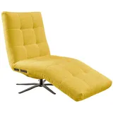 Kawola Relaxliege, Gelb, Schwarz, Textil, Echtholz, 1-Sitzer, Füllung: Komfortschaum, 82x115x156 cm, Wohnzimmer, Sessel, Relaxliegen