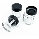 silwy Feinkost-Magnetgläser BLACK & CLASSY 125 ml