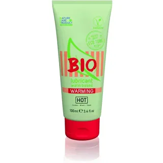 HOT BIO Lubricant Warming Glide, Biologisches & veganes, wasserbasierendes wärmendes Gleitgel, 100ml