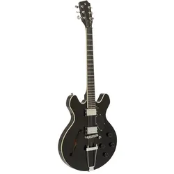 Stagg SVY 533 BK E-Gitarre, Silveray Serie, 533 Modell, Ahornkorpus mit Hohlkammern