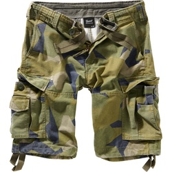 Brandit Basic Vintage Shorts Cargo (Sale) swedish camo, Größe 6XL