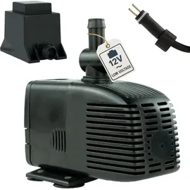 KERRY Wasserpumpe 12 V 1000 L/H, 17 Watt, 7m Kabel 170 cm Förderhöhe Teichpumpe | Wasserspielpumpe 12V 1000L/H, Zimmerbrunnen-Pumpe | Brunnenpumpe | Springbru...