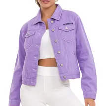 Cipo & Baxx Jeansjacke in Lilac | Gr.: XL