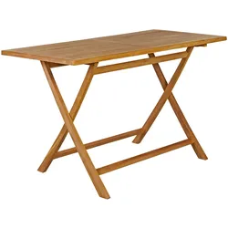 Garland Gartentisch Bari 125x60cm Teak Holz Klappbar Wetterfest