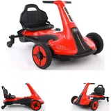 ES-Toys Drift-Cart Kinder Elektro-Fahrzeug rot (12 V)