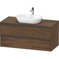 Duravit Ketho.2 Waschtischunterbau, 1200x568x550mm, K24897021210000, Farbe: Nussbaum Dunkel