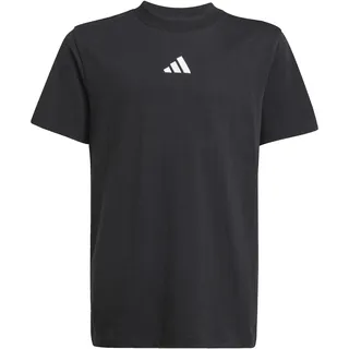 Adidas Unisex Kinder Essentials T-Shirt Black/White, 11-12 Years