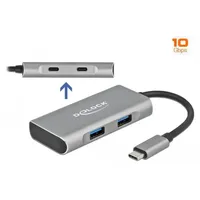 DeLock Externer USB 3.2 Gen 2 USB Type-C Hub mit USB Typ-A / USB Type-C