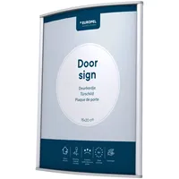 Europel Türschild einfach und elegant, leicht gewölbt 15X20cm. Schrauben