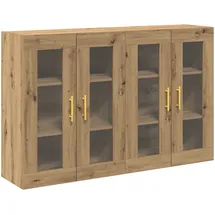 vidaXL Wandschränke 2 Stk. Artisan Eiche 69,5x34x90 cm