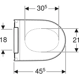Geberit ONE WC-Sitz Weiß