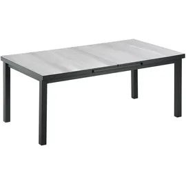Niehoff Nancer Ausziehtisch 240 x 100 x 76 cm anthrazit/grau