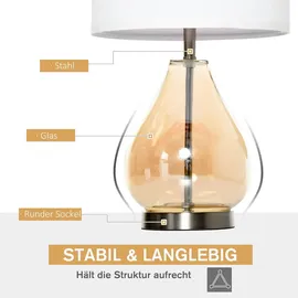 Homcom Tischlampen Bernstein 2 St.