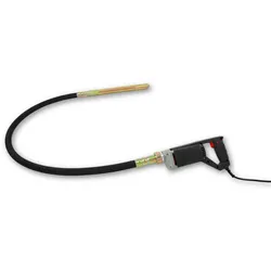EBERTH Elektrischer Betonrüttler 800W, 1,5m Schlauch, 35mm Flasche, flexible Welle, tragbar, 230V