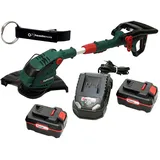 HEADNMORE® Bundle - 1x PARKSIDE® Rasentrimmer PRTA 20 / Rasenkantenschneider + 1x HEADNMORE® Schlüsselanhänger (inkl. 2x2Ah Akku)