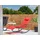 Beliani Gartenliege 155 x 60 x 90 cm Rot