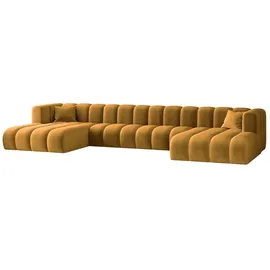 kaiser möbel Ecksofa, U-from, Sofa Grand U XL modular stoff Salvador Gelb - Gelb
