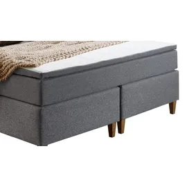 SUN GARDEN Boxspringbett 180 x 200 cm Braun/Grau